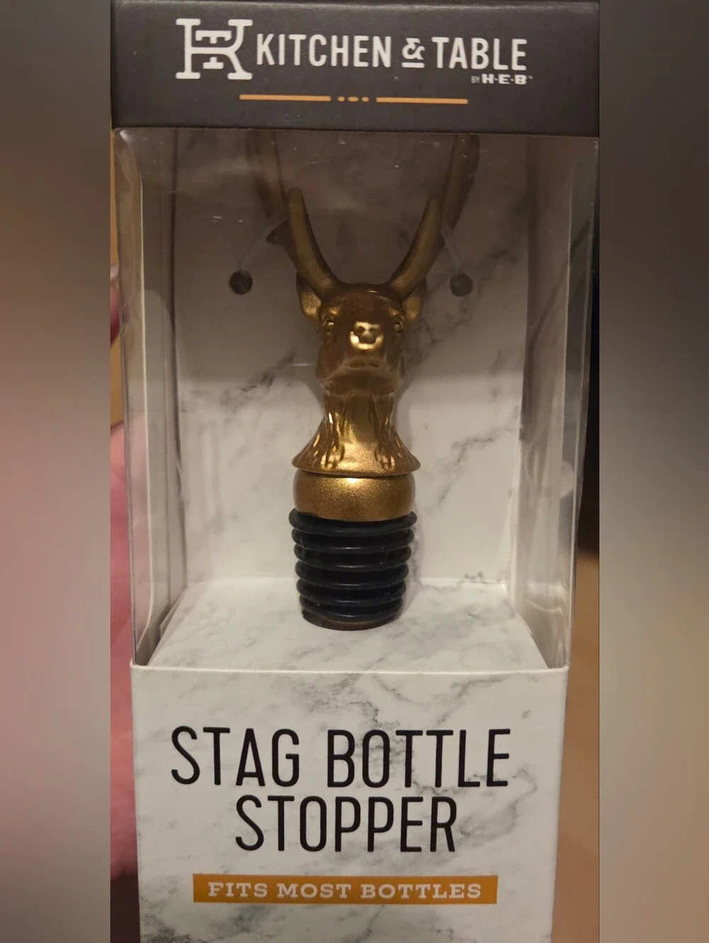 Kitchen & Table by H-E-B Antique Gold Stag Bottle Stopper